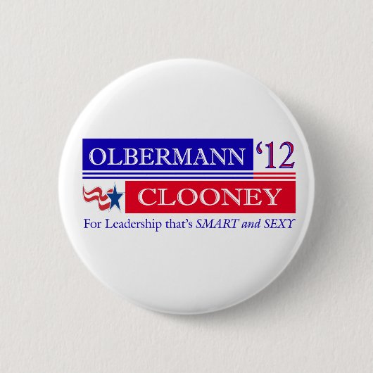 Schaltfläche Olbermann Clooney 2012 Button (Vorderseite)