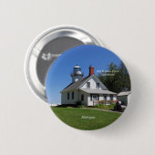 Schaltfläche "Old Mission Point Lighthouse" Button (Vorne & Hinten)