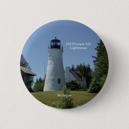 Schaltfläche Old Presque Isle Lighthouse Button (Vorderseite)