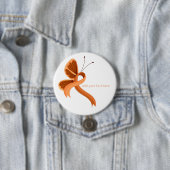 Schaltfläche "Orange Awareness Ribbon Butterfly" Button (Beispiel)