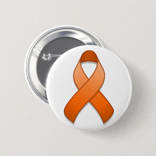 Schaltfläche "Orange Awareness Ribbon" Button (Vorne & Hinten)