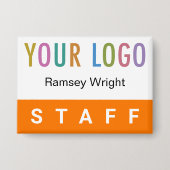 Schaltfläche "Orange Staff Button Back Abzeichen N (Vorderseite)