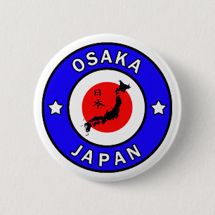 Schaltfläche Osaka Japan Button