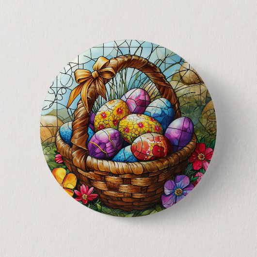 Schaltfläche "Osterkorb" Button (Vorderseite)