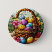 Schaltfläche "Osterkorb" Button (Vorderseite)