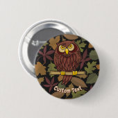 Schaltfläche "Owl Cartoon" Button (Vorne & Hinten)