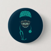 Schaltfläche Paisley-Maske Button (Vorderseite)