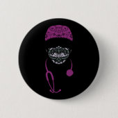 Schaltfläche Paisley-Maske Button (Vorderseite)
