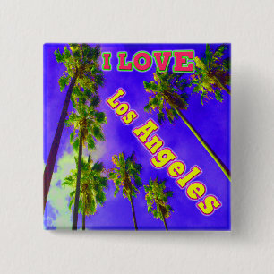 Schaltfläche "Palm Sky: I LIEBE Los Angeles 1" Button
