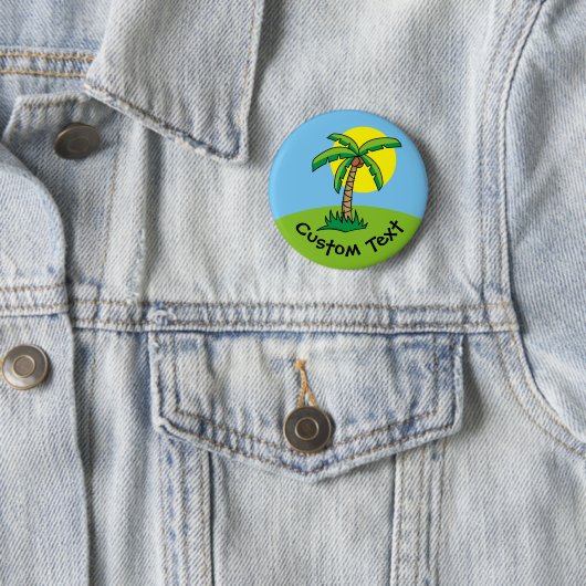 Schaltfläche Palm Tree Cartoon Button (Beispiel)