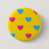 Schaltfläche "Pan Pride Hearts" Button (Vorderseite)