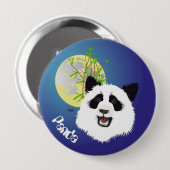 Schaltfläche Panda (Ailuropoda melanoleuca) Button (Vorne & Hinten)