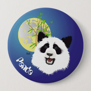 Schaltfläche Panda (Ailuropoda melanoleuca) Button