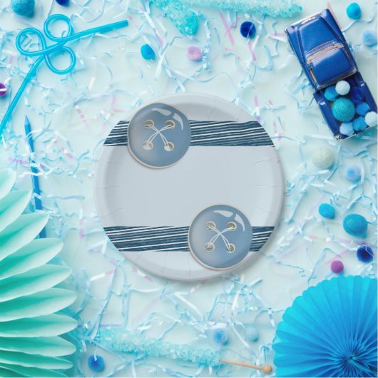 Schaltfläche "Paper Tellers" Pappteller (Party)