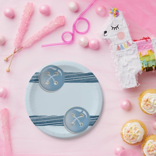 Schaltfläche "Paper Tellers" Pappteller (Party)