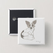Schaltfläche Papillon Sketch Button (Vorne & Hinten)