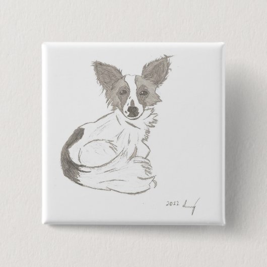 Schaltfläche Papillon Sketch Button (Vorderseite)