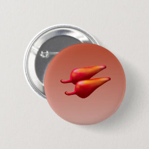Schaltfläche "Paprikaschoten des roten Chilis" Button