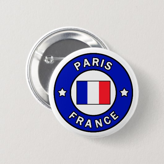 Schaltfläche Paris Frankreich Button (Vorne & Hinten)