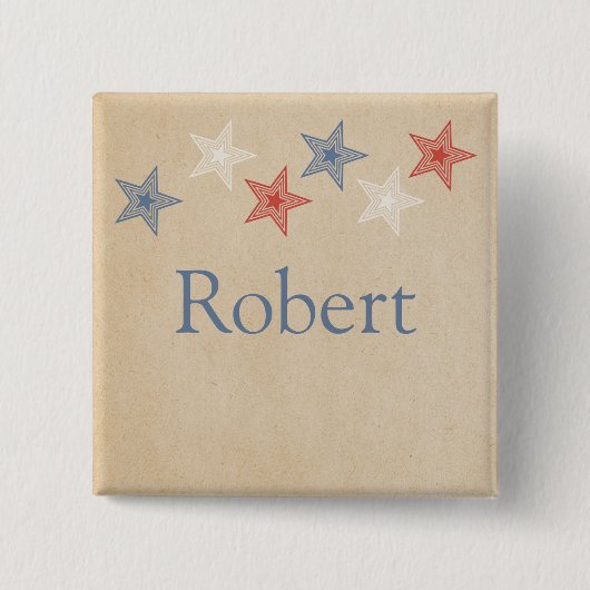 Schaltfläche "Patriotische Stars" Button (Vorderseite)