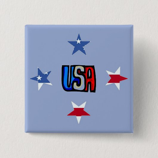Schaltfläche "Patriotische Stars" Button (Vorderseite)