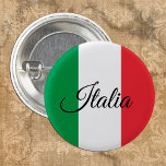 Schaltfläche "Patriotisches Italien" - Italienisch Button<br><div class="desc">Buttons: Patriotisches Italien & Italienische Flagge - Liebe mein Land,  Reisen,  Urlaub,  Nationalpatrioten / Sportfans</div>