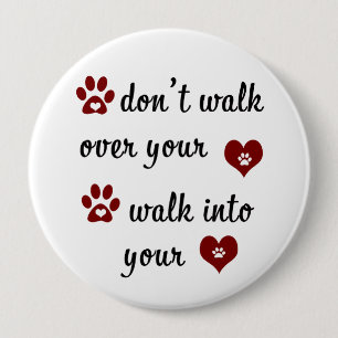 Schaltfläche "Paw Heart Quote" Button