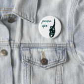Schaltfläche "Peace Ape Metal Pinback" Button (Beispiel)