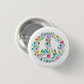 Schaltfläche "Peace Liebe" Button (Vorne & Hinten)
