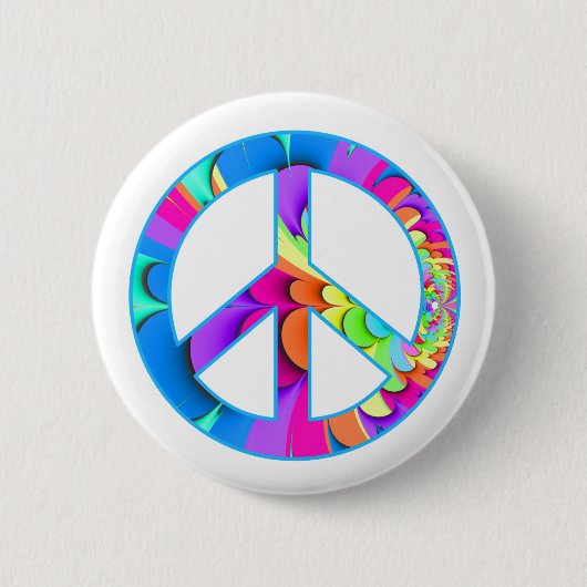 Schaltfläche "Peace Sign Summer" Button (Vorderseite)