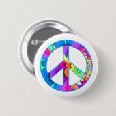 Schaltfläche "Peace Sign Summer" Button (Vorne & Hinten)