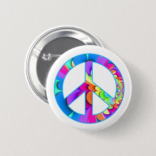 Schaltfläche "Peace Sign Summer" Button (Vorne & Hinten)