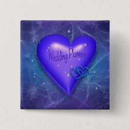 Schaltfläche "Periwinkle Lila & Aqua Wedding Plann Button