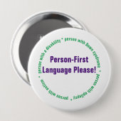 Schaltfläche "Person First Language" Button (Vorne & Hinten)