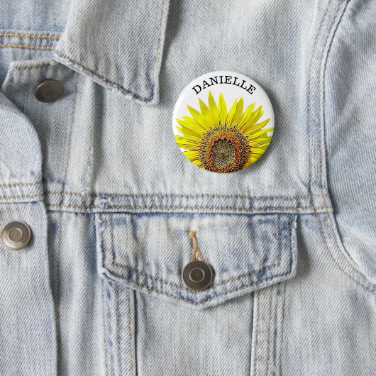 Schaltfläche "personalisiert Sunflower Name" Button (Beispiel)