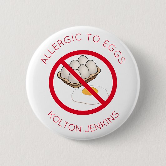 Schaltfläche "personalisierte Bezeichnung" Egg All Button (Vorderseite)