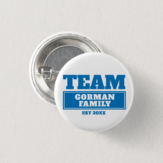 Schaltfläche "personalisierte Familie oder Team" i Button (Vorne & Hinten)