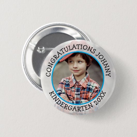 Schaltfläche "personalisierter Kindergarten - Foto Button (Vorne & Hinten)