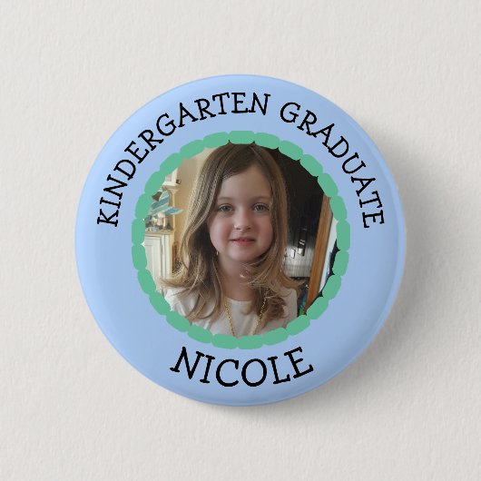 Schaltfläche "personalisierter Kindergarten - Foto Button (Vorderseite)