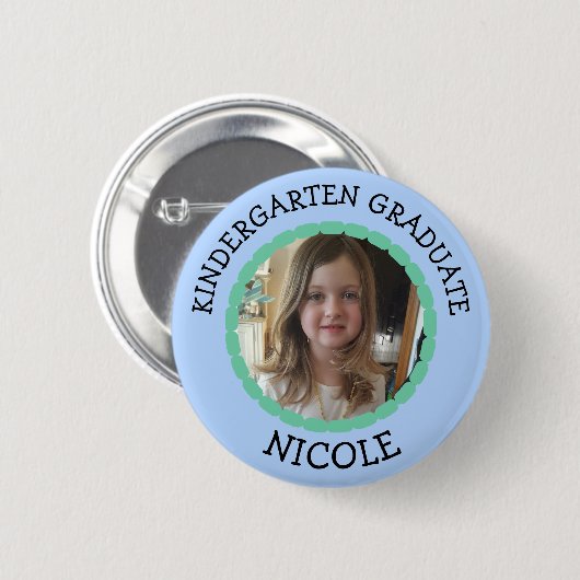 Schaltfläche "personalisierter Kindergarten - Foto Button (Vorne & Hinten)