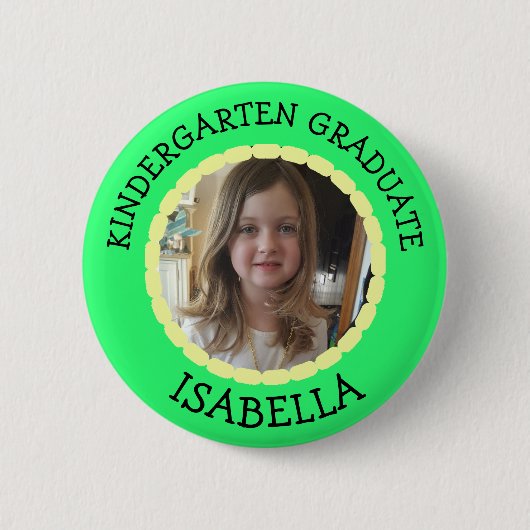 Schaltfläche "personalisierter Kindergarten - Foto Button (Vorderseite)