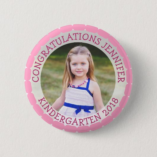 Schaltfläche "personalisierter Kindergarten - Foto Button (Vorderseite)