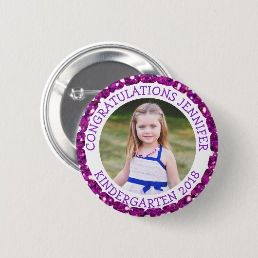 Schaltfläche "personalisierter Kindergarten - Foto Button (Vorne & Hinten)