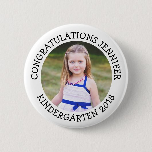 Schaltfläche "personalisierter Kindergarten - Foto Button (Vorderseite)