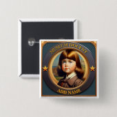 Schaltfläche "personalisiertes Museumsdokument" Button (Vorne & Hinten)