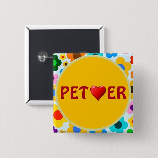 Schaltfläche "Pet Lover" Button (Vorne & Hinten)