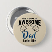 Schaltfläche "phantastischer Vater" Button (Vorne & Hinten)