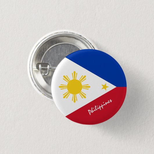 Schaltfläche Philippinen, patriotische philippinis Button (Vorne & Hinten)