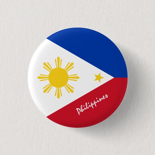 Schaltfläche Philippinen, patriotische philippinis Button (Vorderseite)