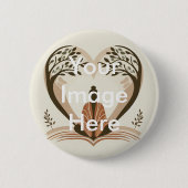 Schaltfläche Pinback für Ihr eigenes Foto personal Button (Vorderseite)